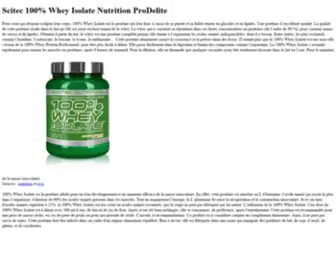 Ctwell.fr(Scitec 100% Whey Isolate Nutrition ProDelite) Screenshot