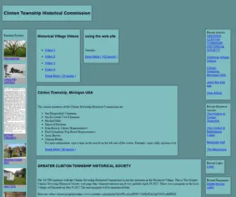 CTWPHC.org(Clinton Township Historical Commission) Screenshot