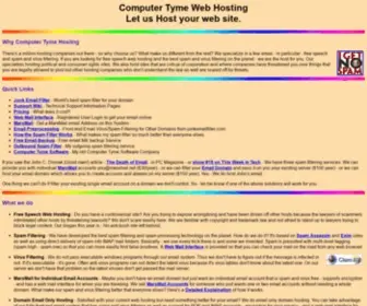 CTyme.com(Computer Tyme Web Hosting) Screenshot