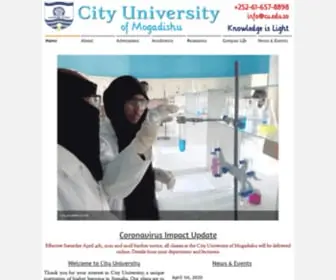 CU.edu.so(City University of Mogadishu) Screenshot