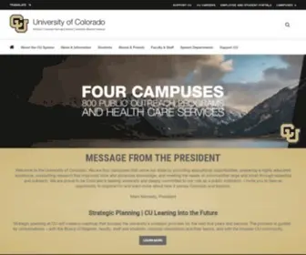 CU.edu(University of Colorado) Screenshot