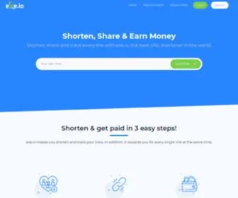 CU2.io(Earn money by shortening your URLs with the highest CPMs Ever) Screenshot