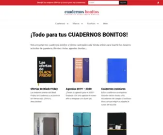 Cuadernosbonitos.com(Cuadernos Bonitos para sibaritas) Screenshot