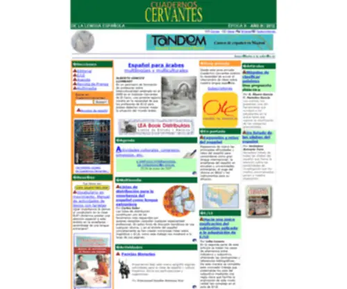 Cuadernoscervantes.com(Cuadernoscervantes) Screenshot