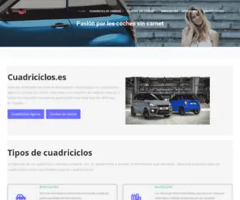 Cuadriciclos.es(Pasión Por Los Coches Sin Carnet) Screenshot