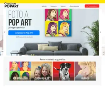 Cuadrospopart.com(De foto a cuadro Pop Art) Screenshot