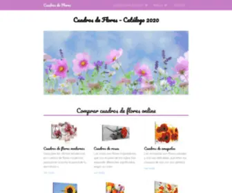 Cuadrosyflores.com(ஜ Cuadros y Flores ஜ Comprar Cuadros de Flores Online) Screenshot