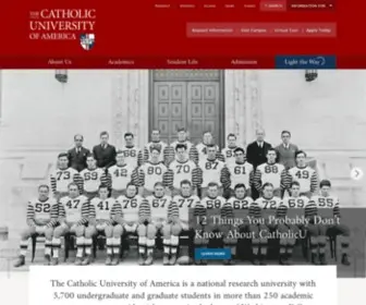 Cua.edu(The Catholic University of America) Screenshot