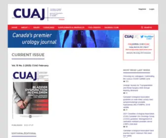 Cuaj.ca(Canadian Urological Association Journal) Screenshot