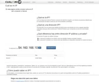 Cual-ES-MI-IP.net(Cual es mi IP) Screenshot