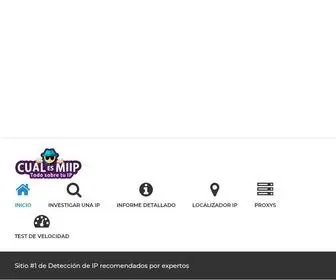 Cualesmiip.com.ar(Cual es mi IP) Screenshot