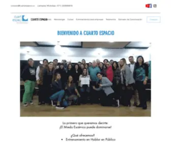 Cuartoespacio.co(Entrenamientos de comunicación personal en Bogotá) Screenshot