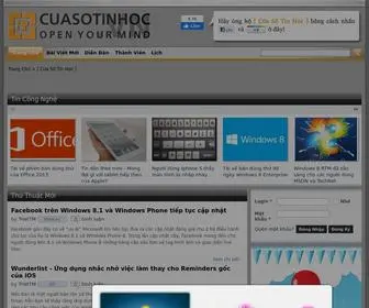 Cuasotinhoc.vn(Cửa Số Tin Học) Screenshot