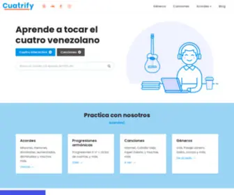 Cuatrify.com(Aprende a tocar cuatro venezolano) Screenshot