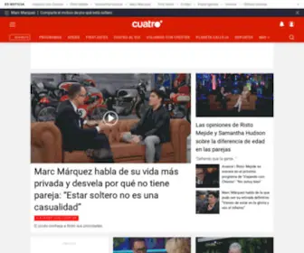Cuatro.com(Noticias de última hora) Screenshot