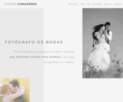 Cuatrocorazones.es(Fotógrafo de bodas Algeciras) Screenshot