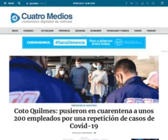 Cuatromedios.com.ar(Plataforma de Contenidos Digitales de Noticias) Screenshot