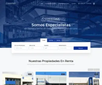 Cuauhtemocinmobiliaria.com(Renta de Bodegas y Naves Industriales) Screenshot