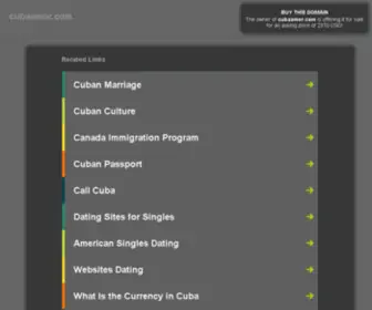 Cubaamor.com(The Leading Cuba Amor Site on the Net) Screenshot
