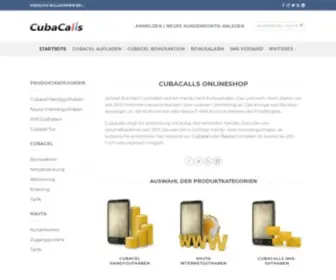 Cubacalls.de(Kuba Handy aufladen) Screenshot