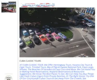 Cubaclassictour.com(Cuba Classic Car Tours Havana) Screenshot