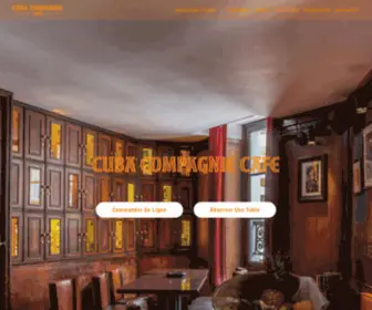 Cubacompagnie.com(Restaurant bar cubain à Paris) Screenshot
