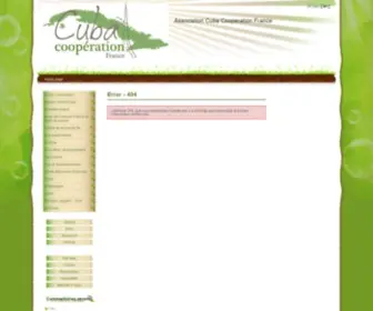 Cubacoop.org(Association Cuba Cooperation France) Screenshot