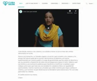 Cubadecide.org(Cuba Decide) Screenshot