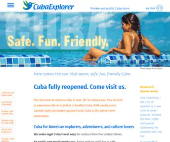 Cubaexplorer.com(Legal Affordable Cuba Explorer Travel for Americans for 2024) Screenshot