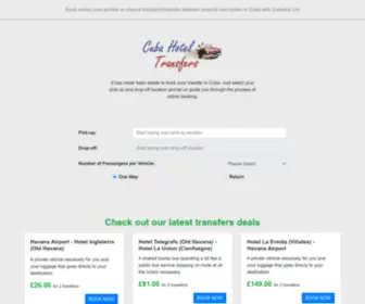 Cubahoteltransfers.com(Cuba hotel transfers .com) Screenshot