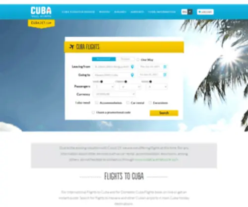 Cubajet.com(Errp) Screenshot