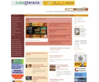 Cubaliteraria.cu(El Portal de la Literatura Cubana) Screenshot