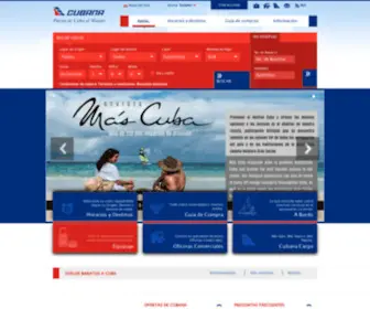 Cubana.cu(Cubana de Aviación) Screenshot