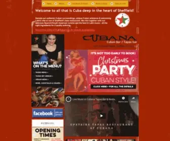 Cubanatapasbar.co.uk(Cubana Tapas Bar and Restaurant in Sheffield) Screenshot