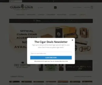 Cubanlous.com(Cuban Lou's Cigar Company) Screenshot