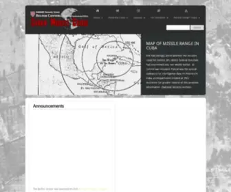 Cubanmissilecrisis.org(Cuban Missile Crisis) Screenshot