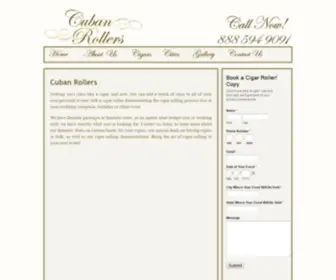 Cubanrollers.com(Cigar Rollers) Screenshot