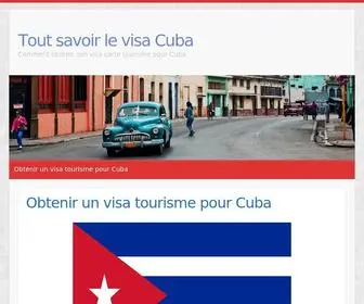 Cubaparis.org(Obtenir un visa tourisme pour Cuba) Screenshot