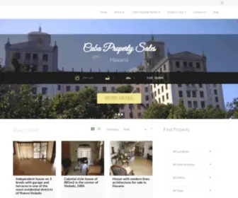 Cubapropertysales.com(Cuba Property Sales) Screenshot