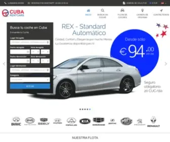 Cubarentcars.com(Alquiler de AUTOS en CUBA con) Screenshot