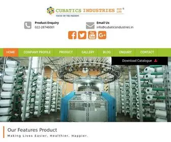 Cubaticsindustries.in(Cubatics Industries Pvt) Screenshot