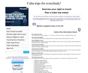 Cubatrips.org(Legal travel to Cuba) Screenshot