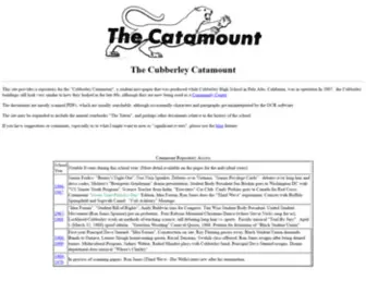 Cubberleycatamount.com(Cubberley Catamount) Screenshot