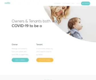 Cubbi.com.au(Easily manage your property without overpriced agents) Screenshot