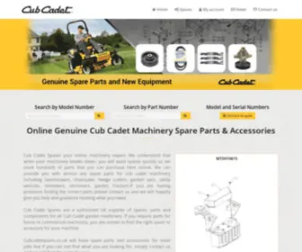 Cubcadetspares.co.uk(Cub Cadet Parts & Spares) Screenshot