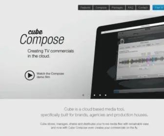 Cube-Cloud.com(Digital asset management & dynamic templating system for brands and agencies) Screenshot