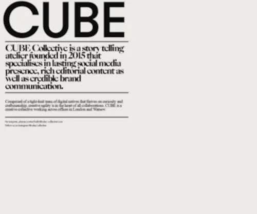 Cube-Collective.com(Cube Collective) Screenshot