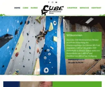 Cube-Kletterzentrum.de(DAV Cube Kletterzentrum Wetzlar) Screenshot