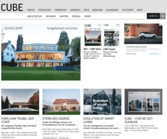 Cube-Magazin.de(CUBE Das Metropolmagazin für Architektur) Screenshot