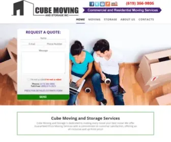 Cube-Moving.com(Cube Moving and Storage) Screenshot